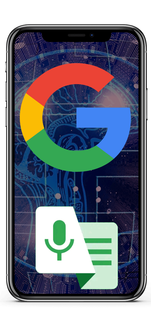 Transcripción instantánea de Google:  Voz-texto