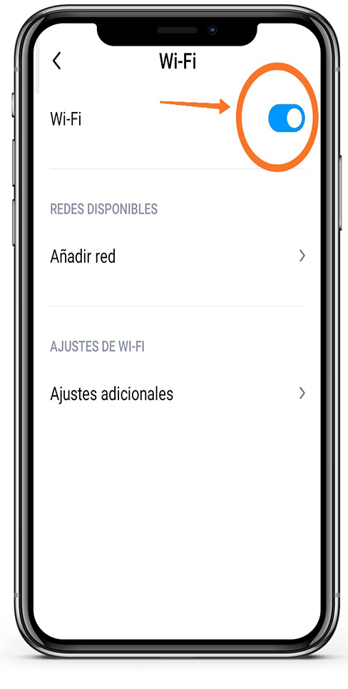 Activar la red wifi del teléfono móvil