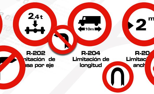 Restricción de paso y otras señales de prohibición de restricción