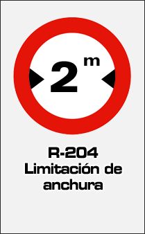 Restricción de paso y otras señales de prohibición de restricción