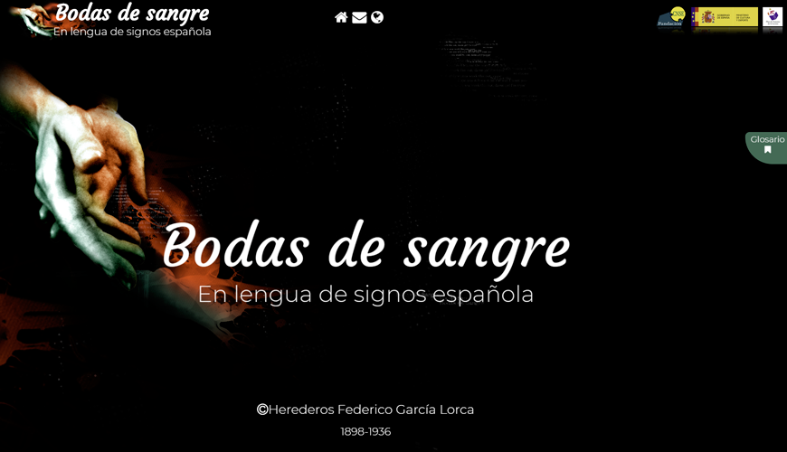 Web de Federico García Lorca. Bodas de sangre