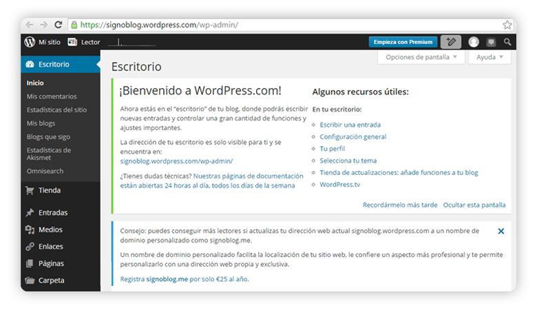 editar contenido