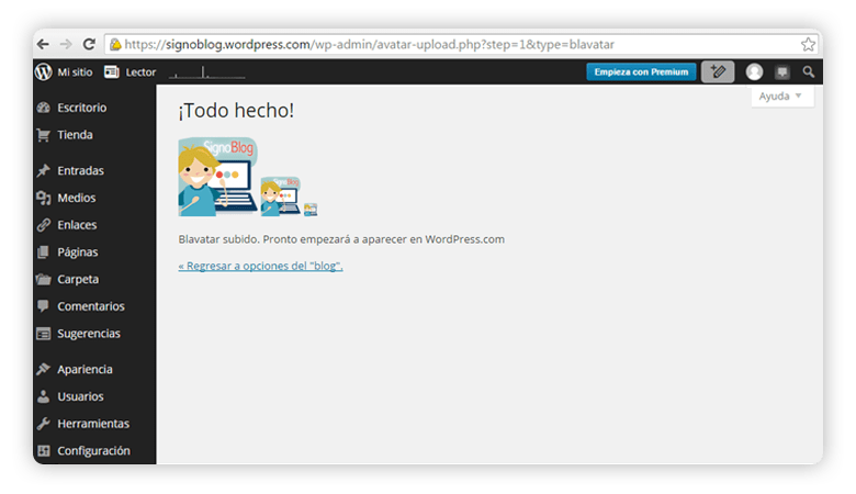 editar contenido