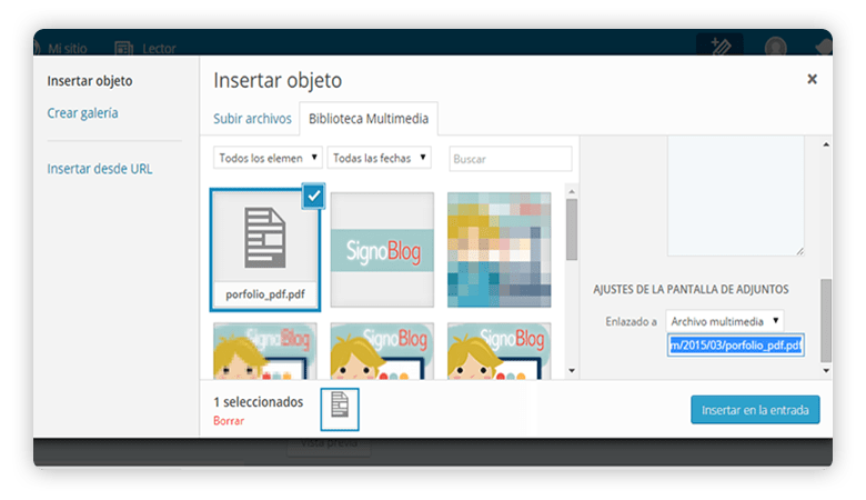 crear nueva entrada
