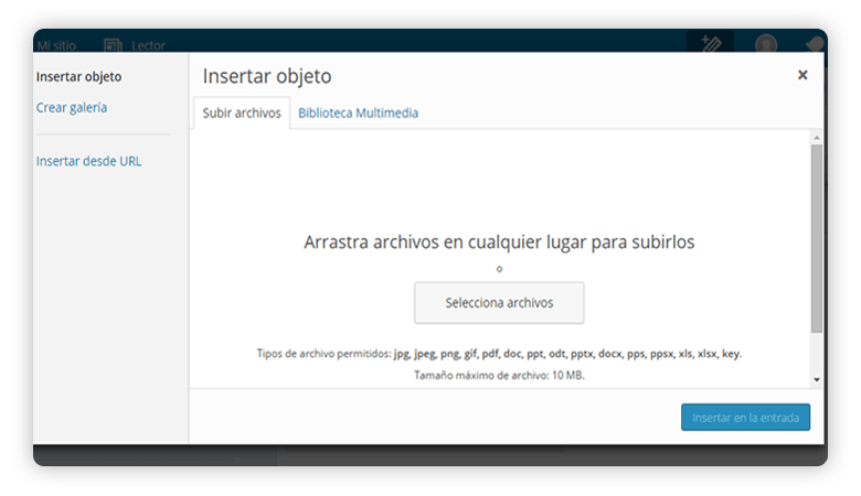 crear nueva entrada