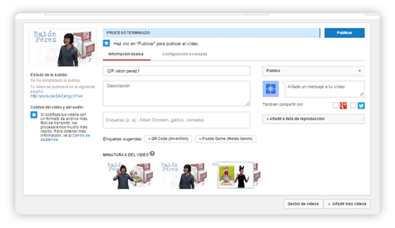 subir video