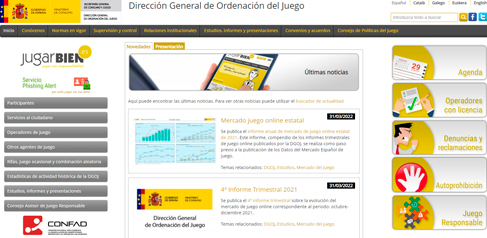 Dirección General de Ordenación del Juego Órgano del Ministerio de Hacienda y Función Pública